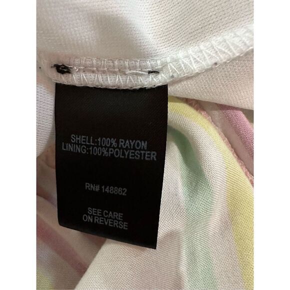 Torrid Ivy Stripe Challis Hilo Maxi Skirt pastel sz 2 - Picture 10 of 11